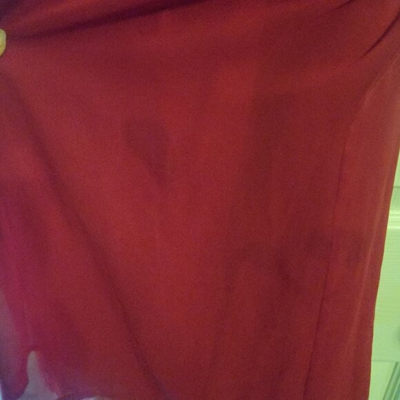 Red empire waist cocktail dress from Lord & Taylor size 4 - Picture 6 of 16